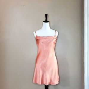 Socialite Peach Dress with Cowl Neckline Size Small
